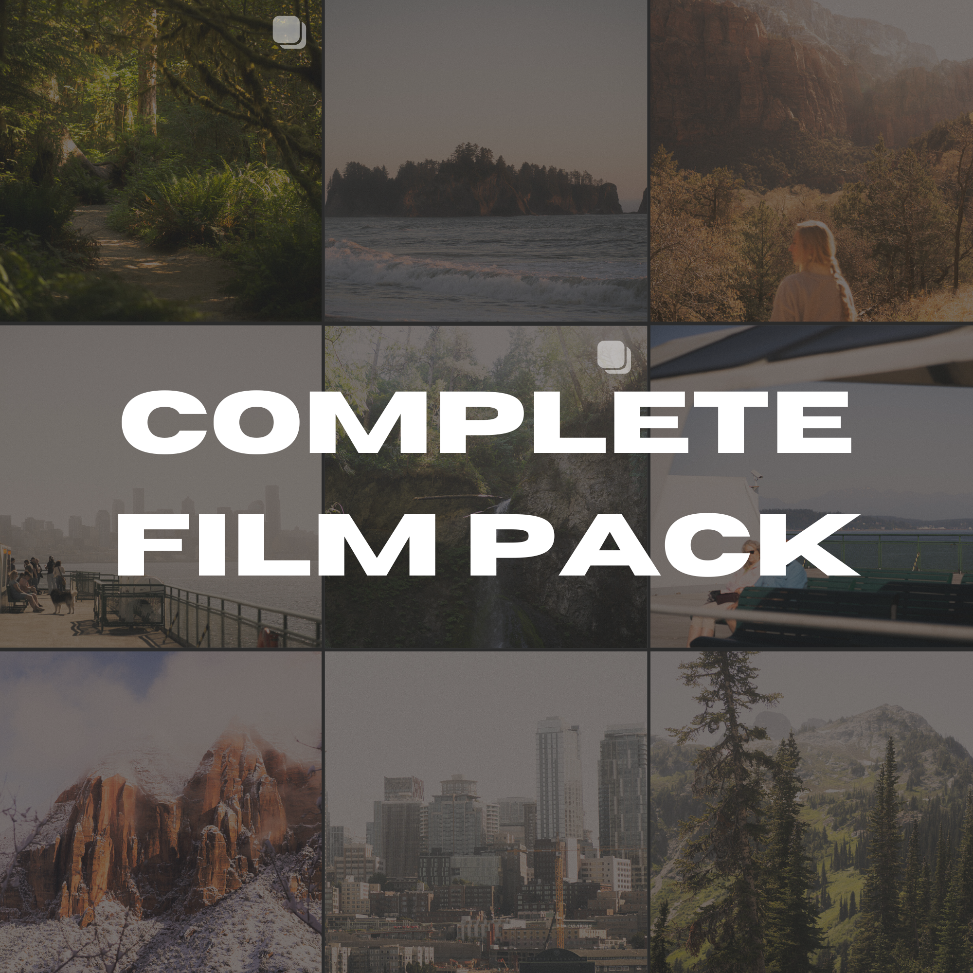 COMPLETE FILM PACK - ALL PRESETS, ACTIONS, & OVERLAYS